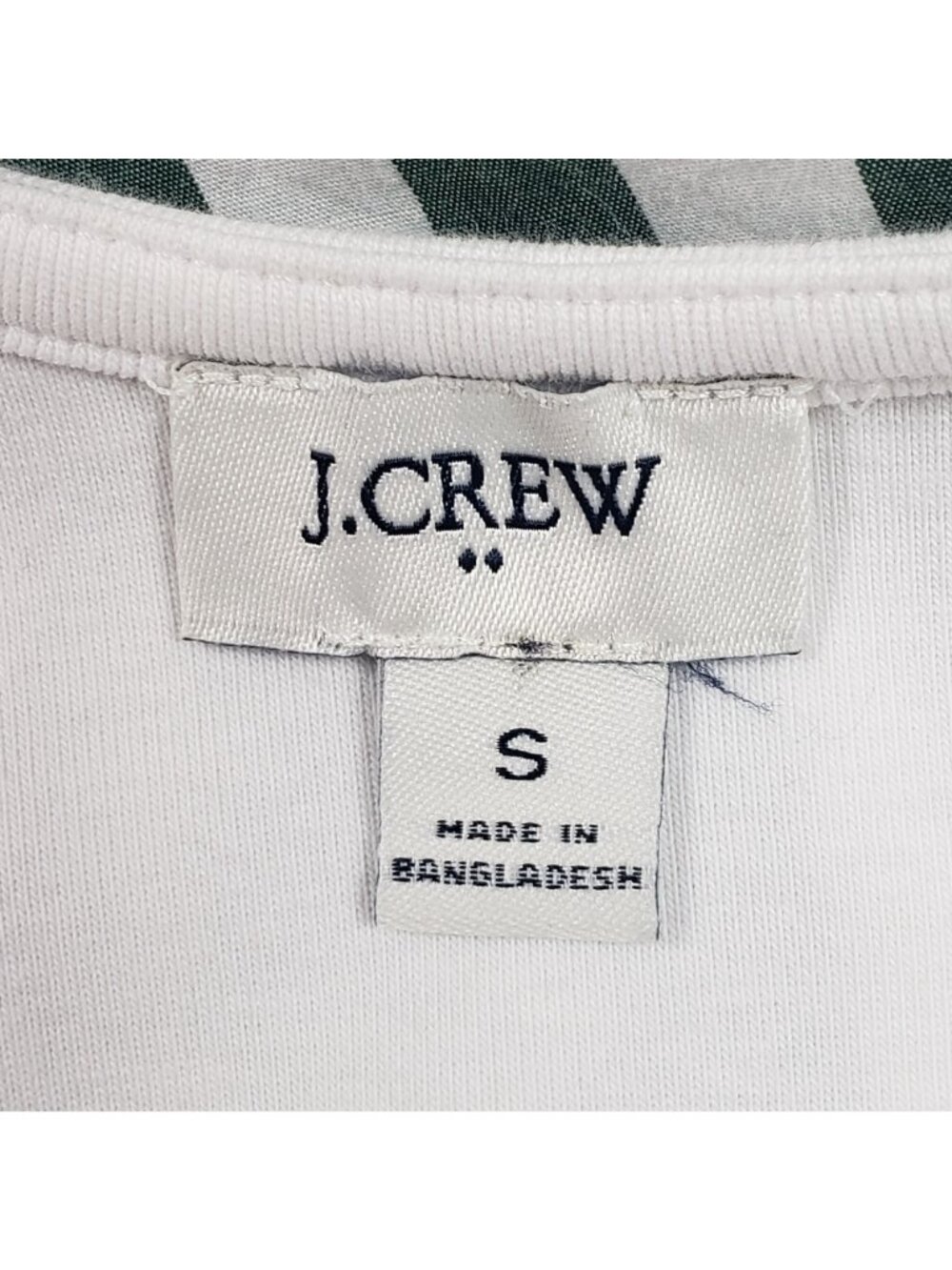 J.Crew Factory Striped Tiered Knit Mixy Dress Green Women’s Size Small Midi EUC - Picture 3 of 16